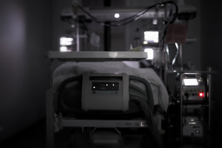 Night at the ICU. Defocused medical concept.