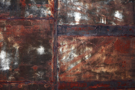 Rusted iron sheet abstract backgroundの写真素材
