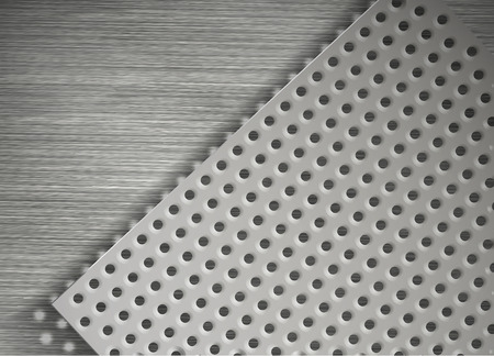 Background perforated metal with tech elements. Vector abstract designのイラスト素材