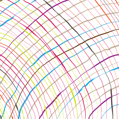 Colorful hand-written linesのイラスト素材