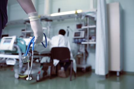 Doctor should inform the patient's family the bad news.の写真素材