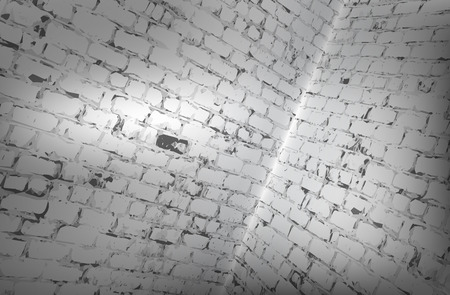 Brick walls with an internal angle. Vector with copy spaceのイラスト素材