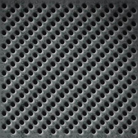 Perforated plate with texture for the frame or registration of web background