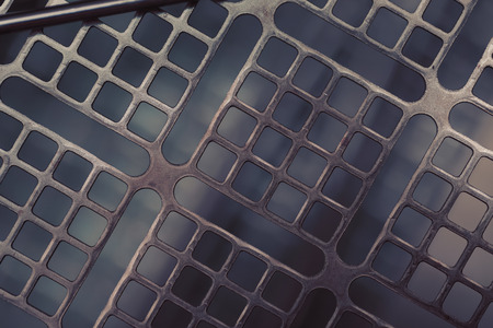 Construction geometric metallic macro industrial backgroundの写真素材