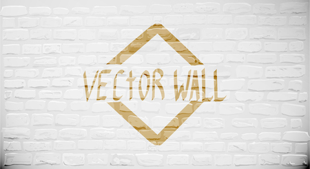 Abstract white weathered brick made by a bricklayer ancient stone whitewashed wall. Architectural unique background created manually.のイラスト素材