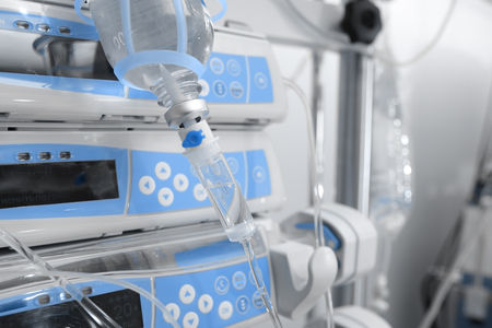Medical treatment background in the hospital ward.の写真素材