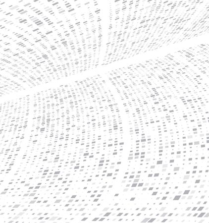 Curved space of reality reflecting the expansion of the world and being from spherically curved planes consisting of points and lines vector illustration.のイラスト素材