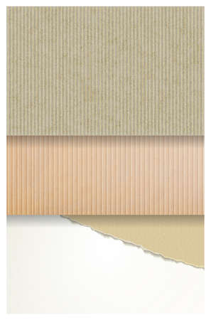 Set of Cardboard vector texture banner backgroundのイラスト素材