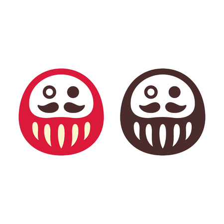 Japanese Daruma dollのイラスト素材