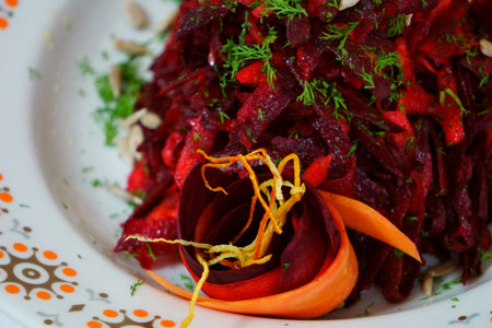 Beet and carrot salad