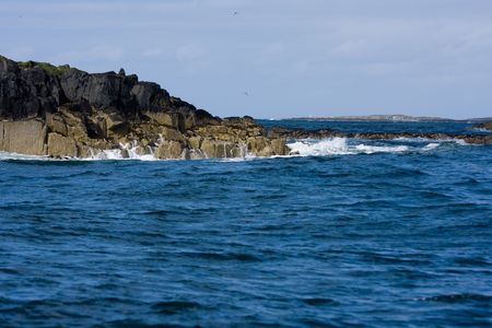 Unusually blue North Sea の写真素材