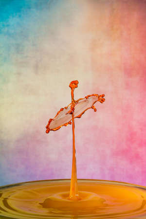 Another image in my Water Drop Art series. I'e entitled this one - 'Stand up Straight'の写真素材