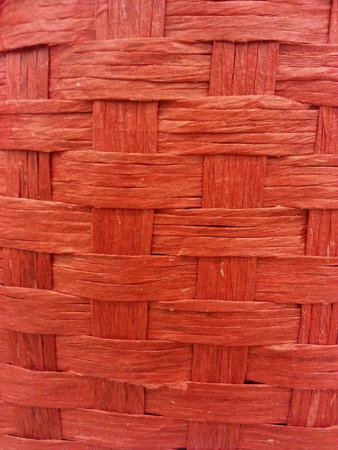 Red rattan basket pattern 