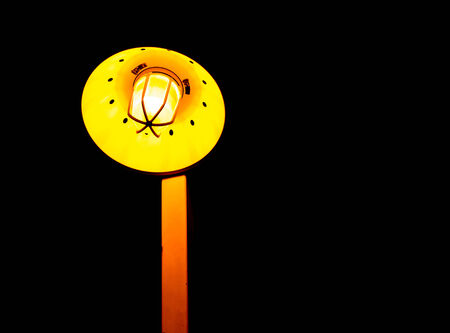 lamp and black background の写真素材