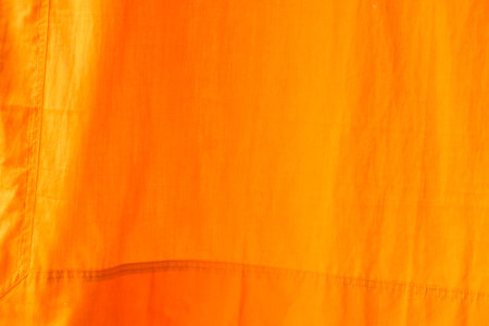 texture and colour of Buddhist monk's clothの写真素材