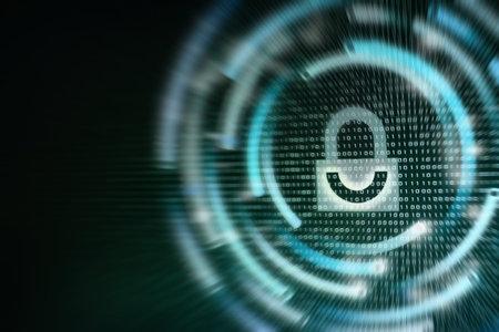 password protection for online internet network. Photo of computer screen display lighi white...