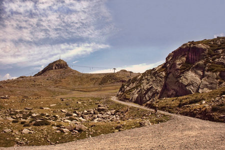  Summer in the High Mountain Ski Fieldsの写真素材