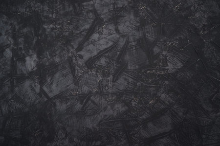 Abstract black background grunge texture and dark grey charcoal color paint.