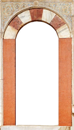 A door case with empty space in the middle  Turkish Architecture の写真素材