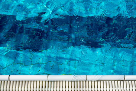Texture of water on the surface of a swimming pool