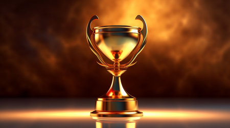 golden trophy for winner teamの素材