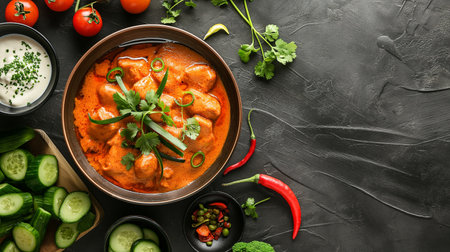 delicious and tasty Butter Chicken Dishの素材