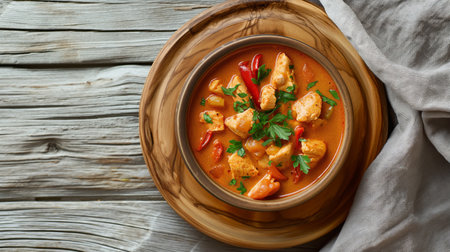 Chicken Curry dishの素材