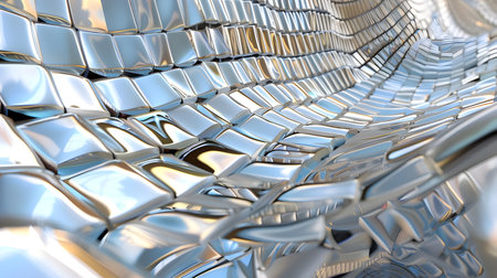 holographic silver abstract Backgroundの素材