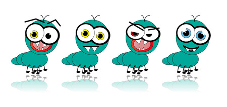 Different ants with different emotionsのイラスト素材