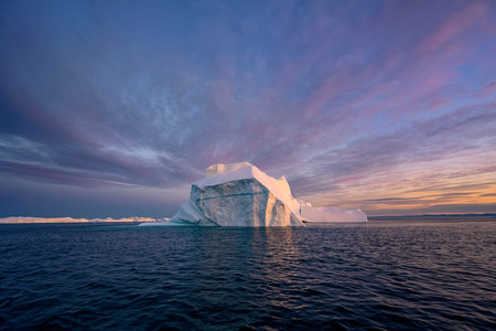 Greenland Ilulissat glaciers at ocean