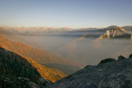 Moro Rock is a granite dome rock formation in Sequoia National Park, California, United States