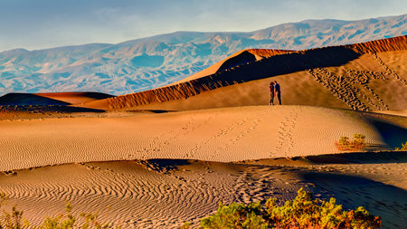 Mesquite Dunes suothwest USA sandの写真素材