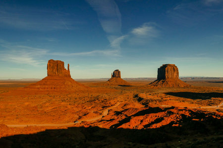 Monument Valley View color sky