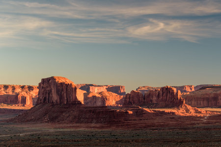 Monument Valley View color sky