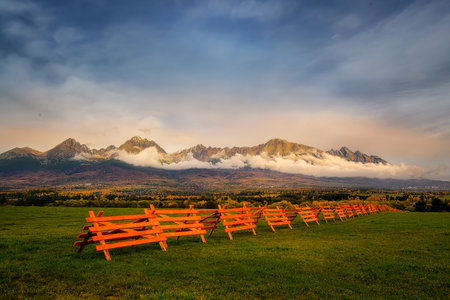beautiful Slovak unspoilt nature, a wonderful destination for vacation and relaxationの写真素材