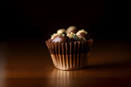 Illustration of delicious cake, sweets, dessert, patisserie concept. AI generated imageの素材