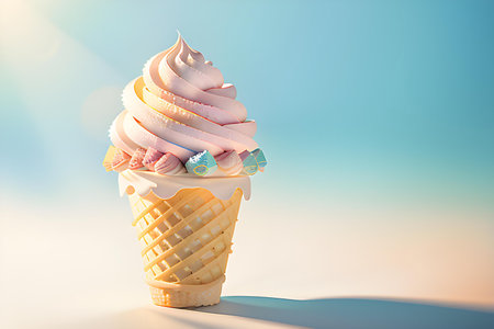 Illustration of delicious chocolate cake, sweets, dessert, patisserie concept. AI generated imageの素材