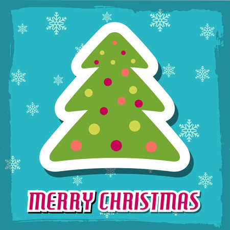 Merry Christmas and happy new year Background Concept. Vector Illustrationのイラスト素材