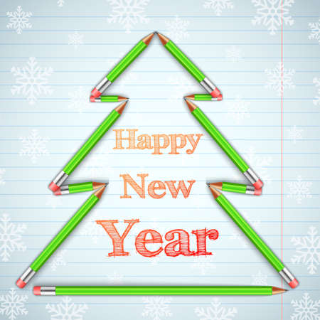 Merry Christmas and happy new year Background Concept. Vector Illustrationのイラスト素材