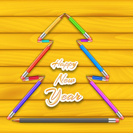 Merry Christmas and happy new year Background Concept. Vector Illustrationのイラスト素材