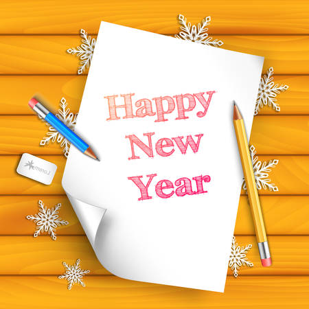 Merry Christmas and happy new year Background Concept. Vector Illustrationのイラスト素材
