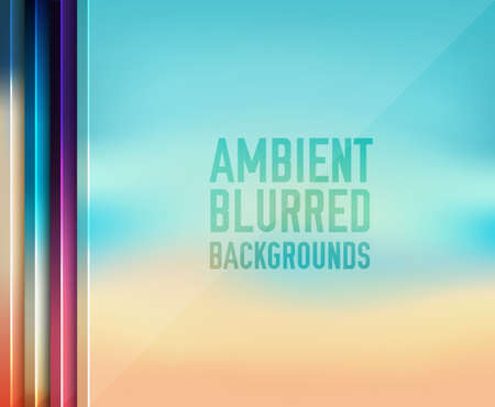 set of vector blurred backgrounds concepts illustrations tamplate for your designのイラスト素材
