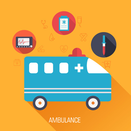 Medicine flat background concept. Vector illustration tamplate for your designのイラスト素材