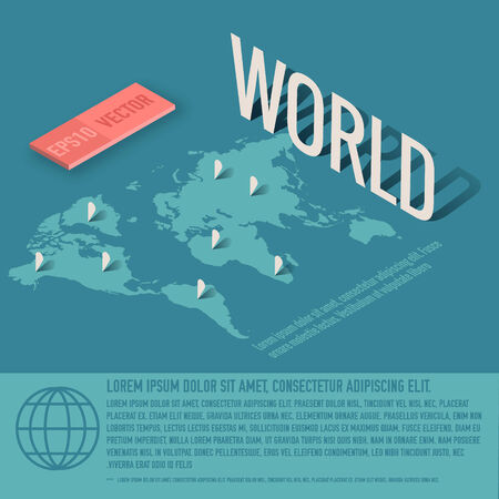 World map business vector background concept. illustration designのイラスト素材