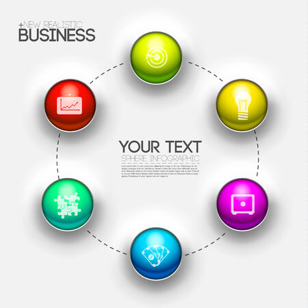 business infographic design background concept. vector illustrationのイラスト素材