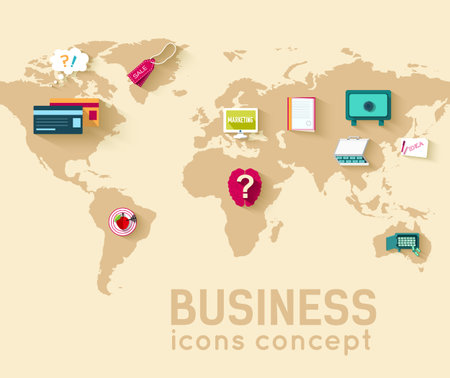 Business flat infographic template with text fields. Vector Illustrationのイラスト素材