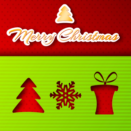 Merry Christmas and happy new year Background Concept. Vector Ilのイラスト素材