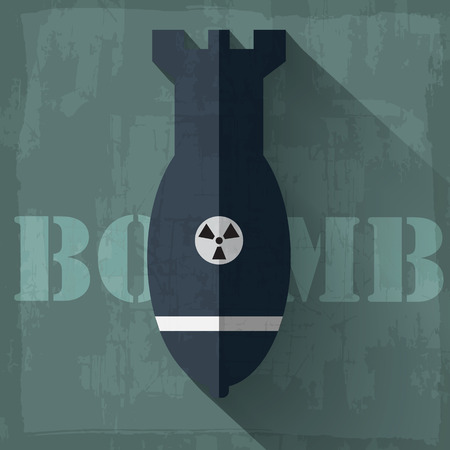 grunge military grenede icon background concept. Vector illustraのイラスト素材