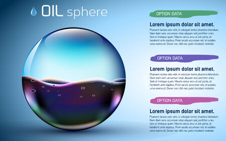 glasses world oil stock background concept. vector illustrationのイラスト素材