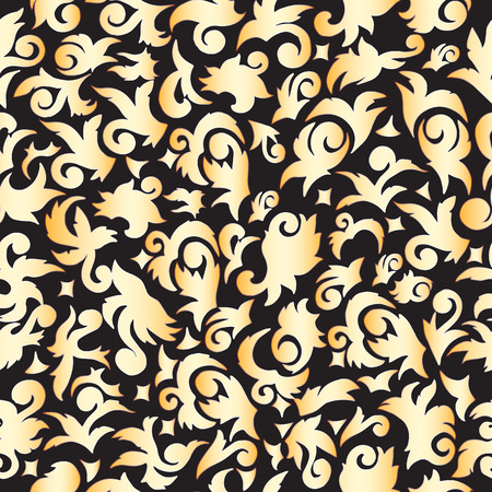 seamless pattern abstract gold ornament illustration concept. Veのイラスト素材